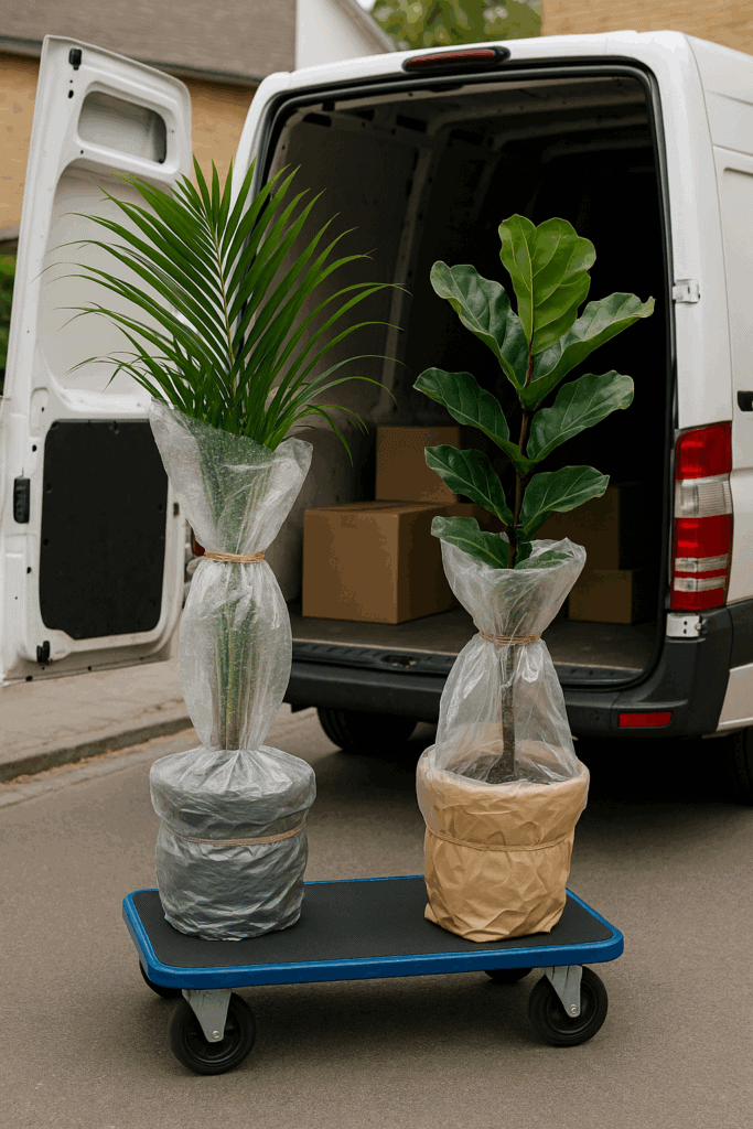 Pflanzen sicher umziehen: Umzug mit groen Pflanzen